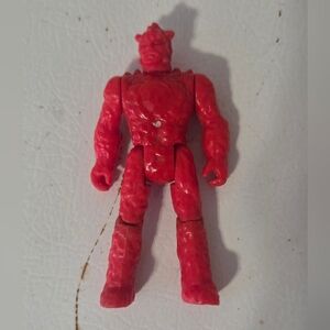 Vintage 1982 Remco Saga of Crystar Magma Warrior Man Lava Orange Action Figure